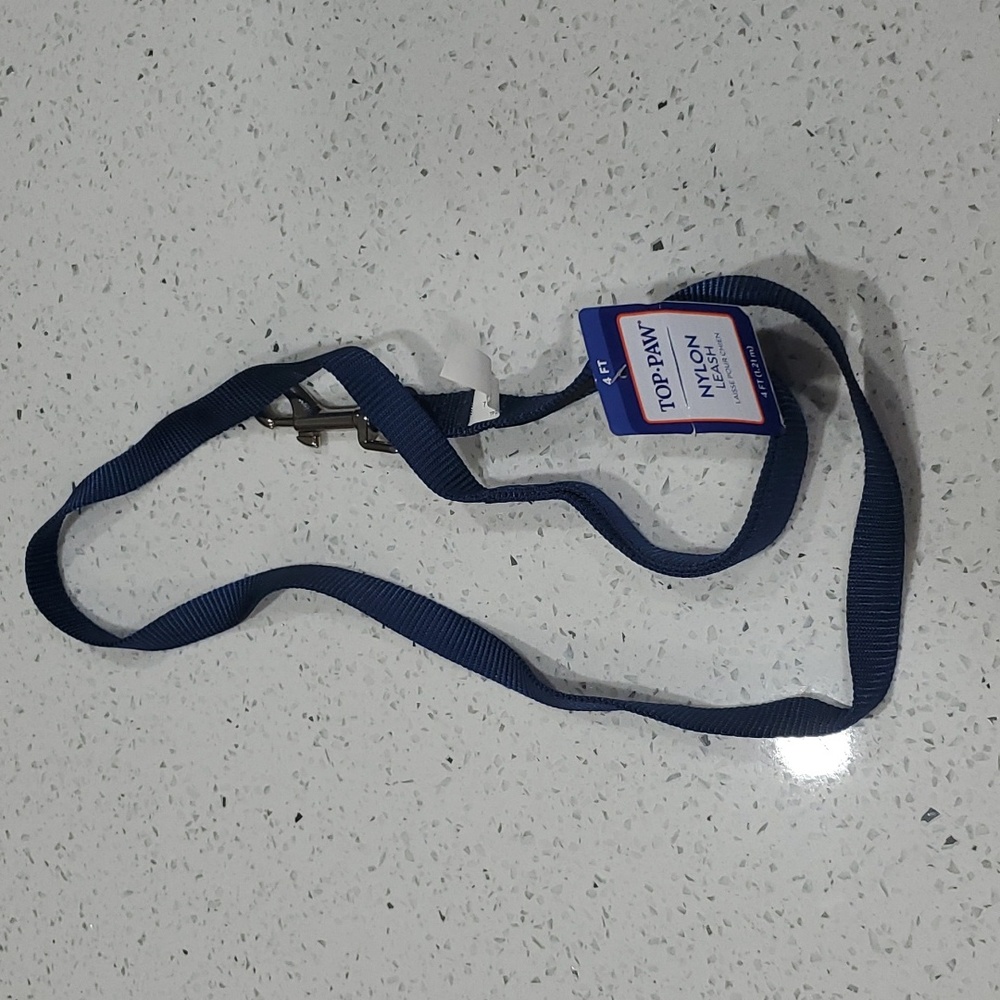 Top Paw Leash 4 ft Blue